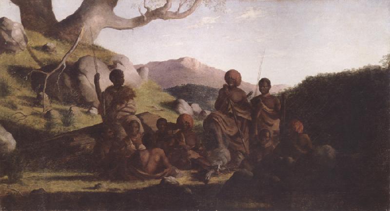 Robert Dowling Tasmanian Aborigines Germany oil painting art